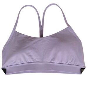 Lululemon Lavender Sports Bra Size 8 Light Support Soft Seamless